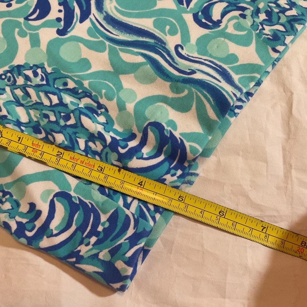 Lilly Pulitzer Callahan Shorts Womens 10‎ Blue Pineapple Print Tropical Preppy